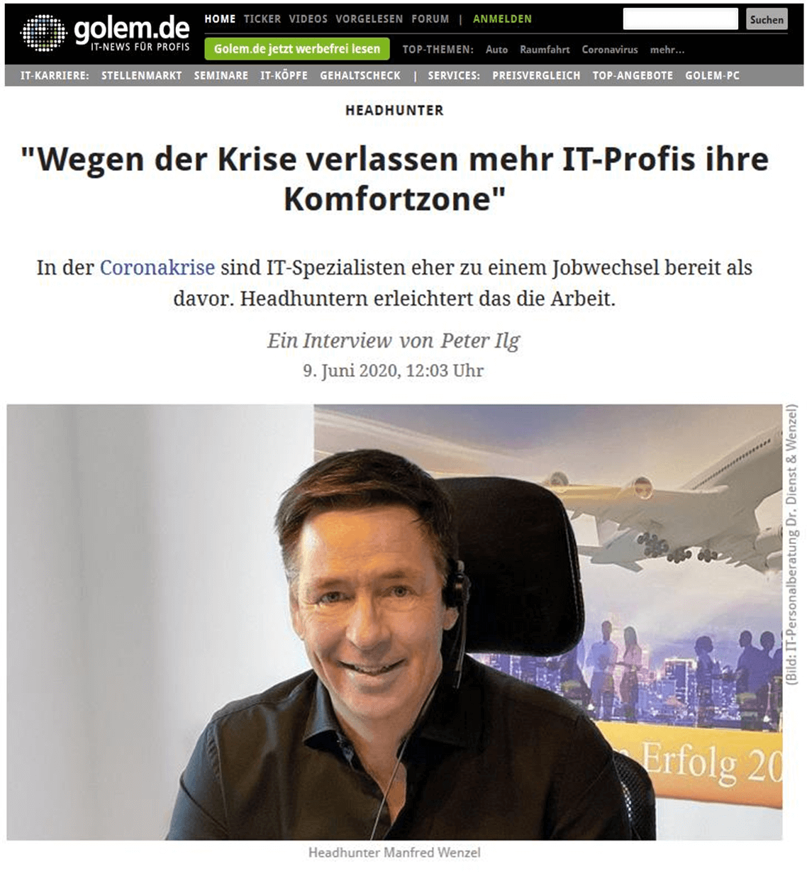 Headhunting in der Krise - Interview mit der IT-Personalberatung